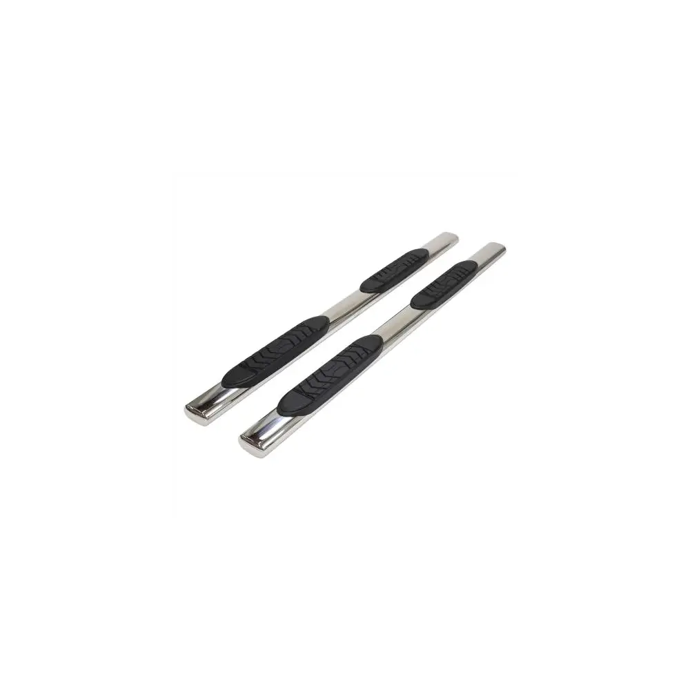 Nerf Bar - 5" Oval Straight Side Bars; Stainless Steel; Ford Super Duty - TFXA7016S
